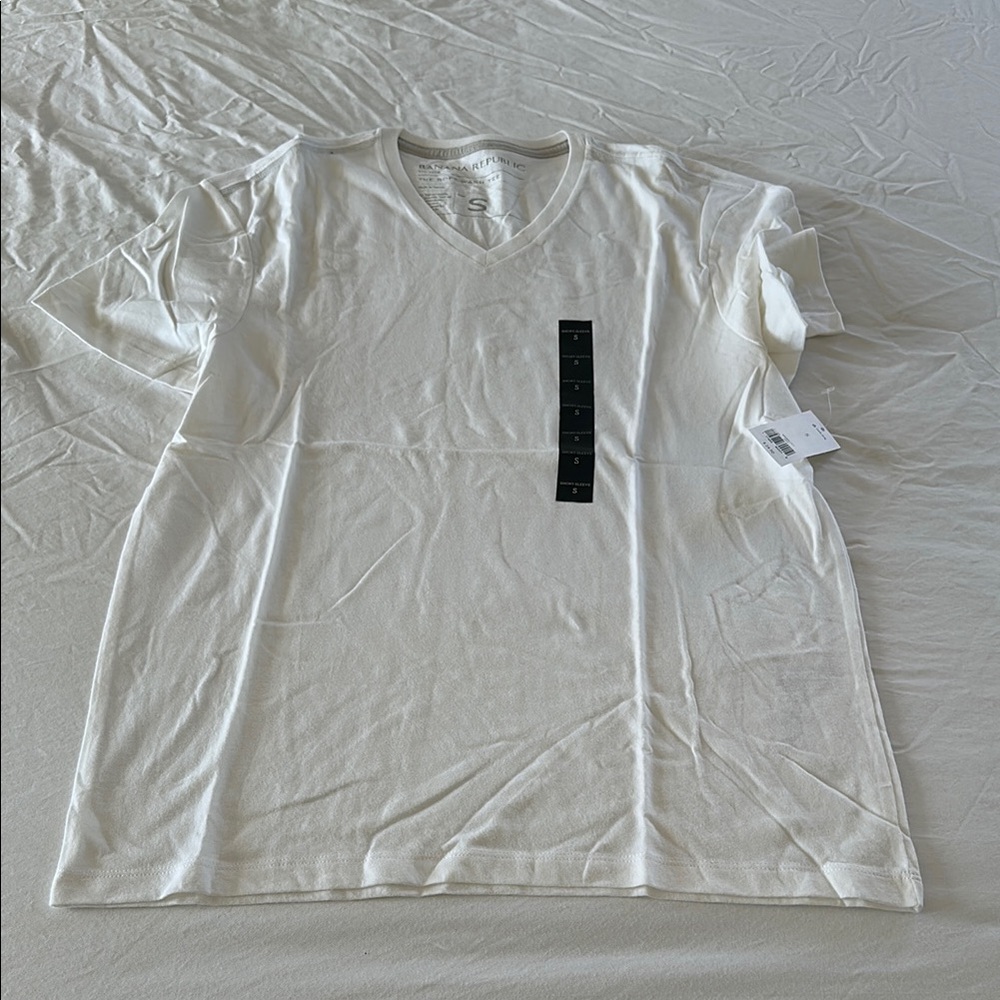 Banana Republic White Short Sleeve Tee